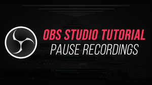 How to pause OBS recording