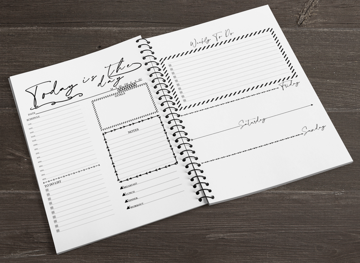 Today is the Day - 4 page printable planner
